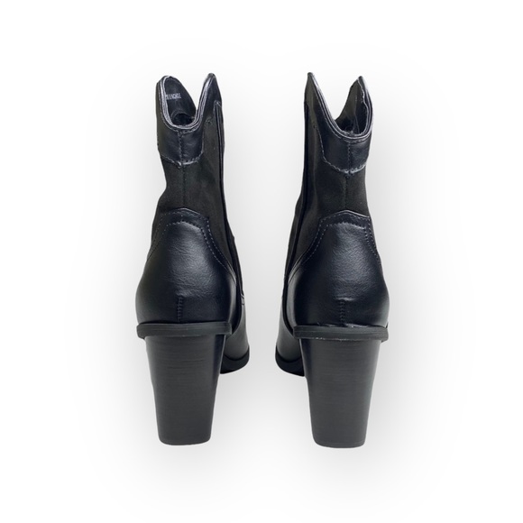 new Dolce Vita ⌘ Nichole Western Chunky Heel Sleek Cowboy Boot ⌘ Black ⌘ 6.5M - Picture 7 of 16